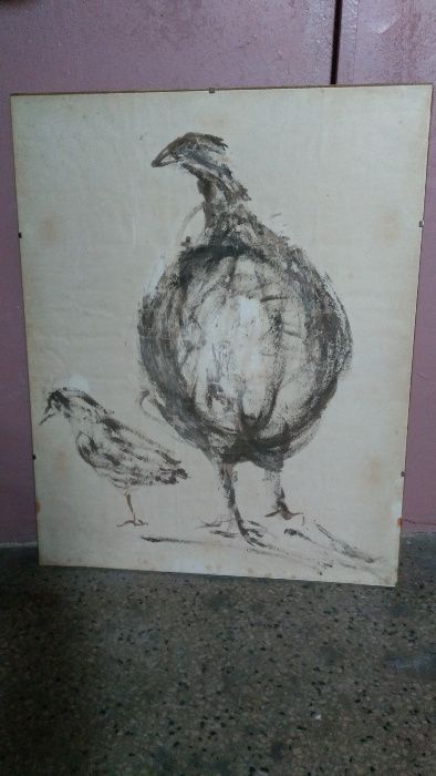 Obraz "Perliczka" kredka , pastel , papier , A. Kononowicz- Bosy ,