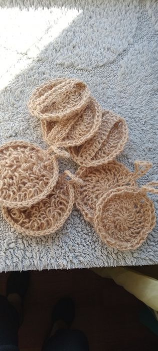 ЭКО губки мочалки из джута