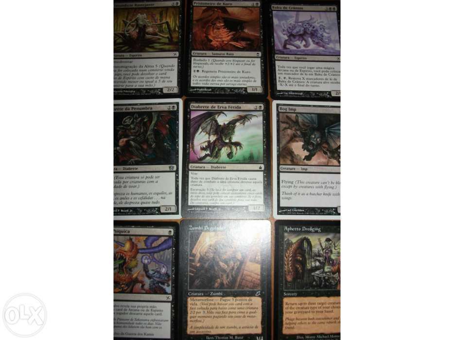 Cartas Magic the Gathering (Só Pretas)