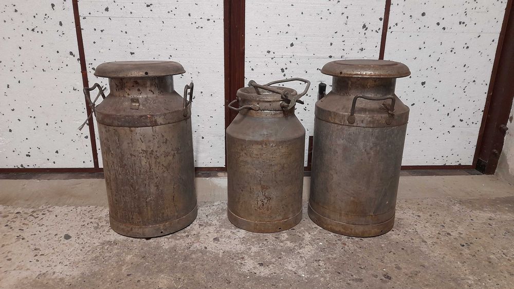 Bańka kanka na mleko lub miód z lat PRL