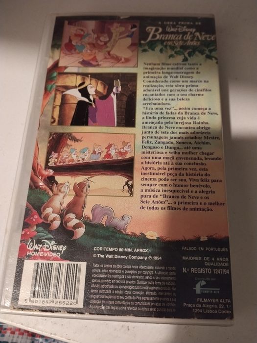 Branca de Neve e os 7 Anões Vhs edição especial em Portugal