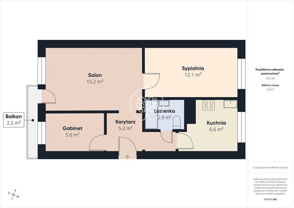 3 pokoje | 46m2 | bardzo zadbane | Błonie