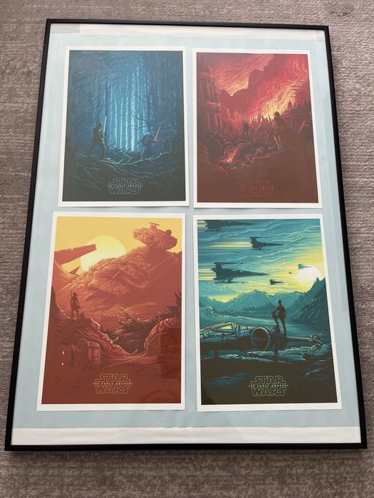 Moldura Ikea Stromby com arte Star Wars