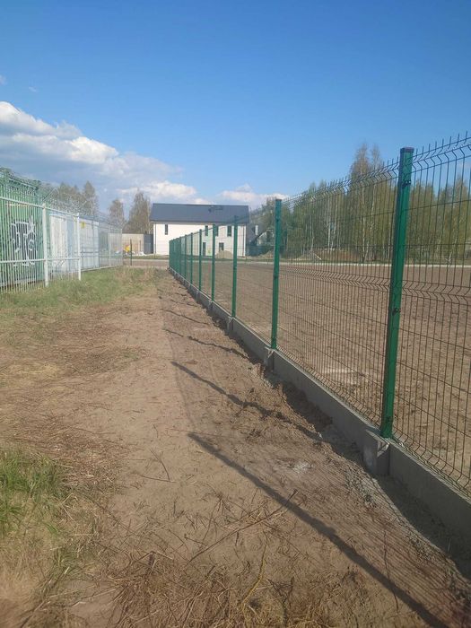 ogrodzenia ogrodzenie panelowe panele słupki brama furtka płot palety