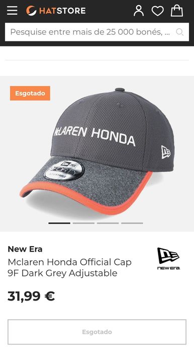 Chapéu New Era Mclaren Honda official cap