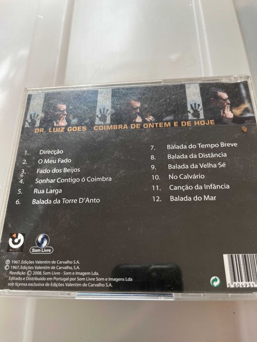 CD Dr Luiz Goes (fadista / Fado Coimbra)  "Coimbra de ontem e de hoje"