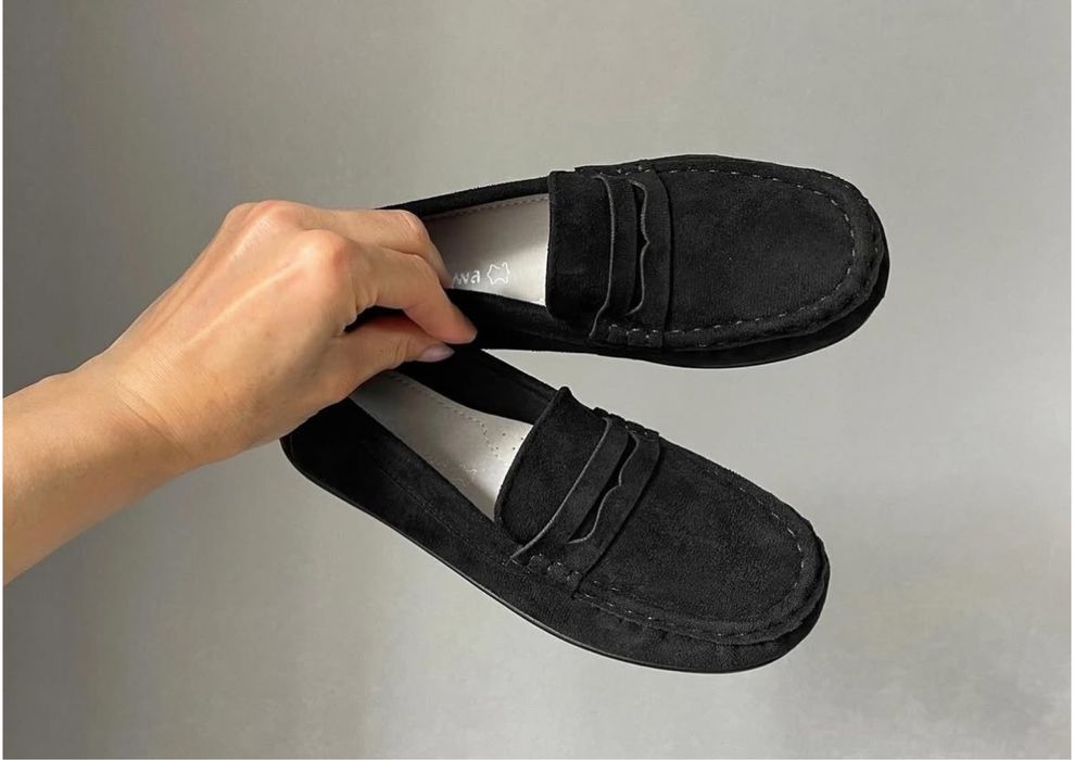 Лофери туфлі мокасини 36р на хлопчика замш легкі шикарні