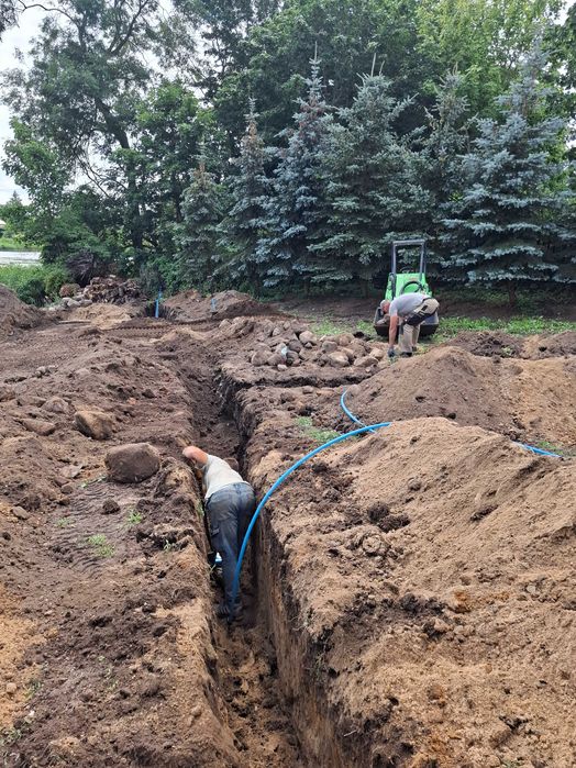 Uslugi mini koparką,miniładowarką,trktor