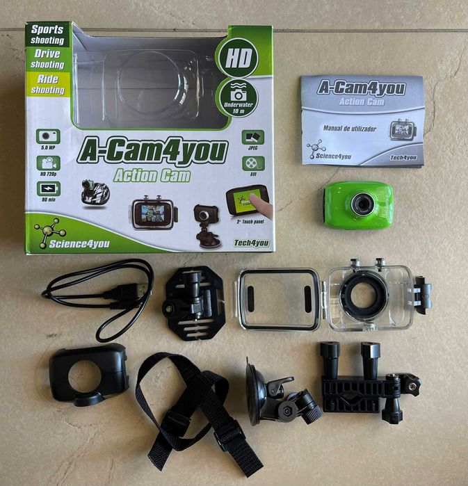 Câmera Filmar e Fotografar Action Cam HD da Science4You : IMPECÁVEL64585958525314120