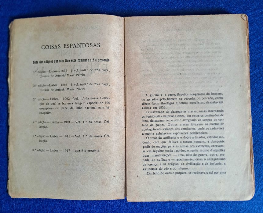 Coisas Espantosas - Camilo Castelo Branco - 1917