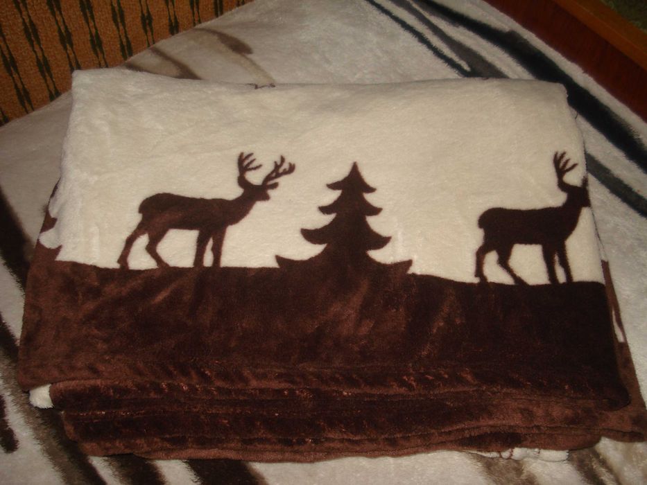 Фирменный очень теплый плед/покрывало, одеяло теплое