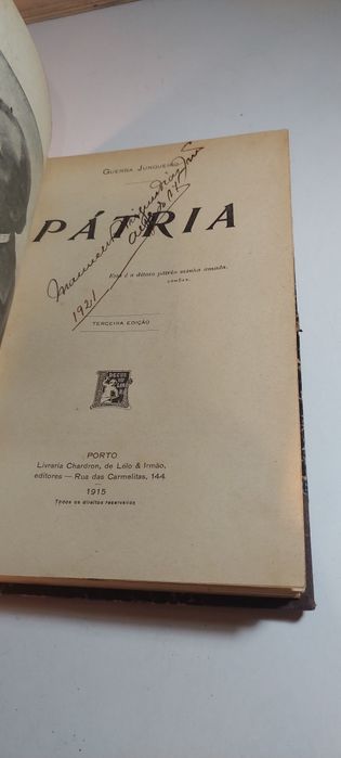 Pátria - Guerra Junqueiro (3ª edição, 1915)