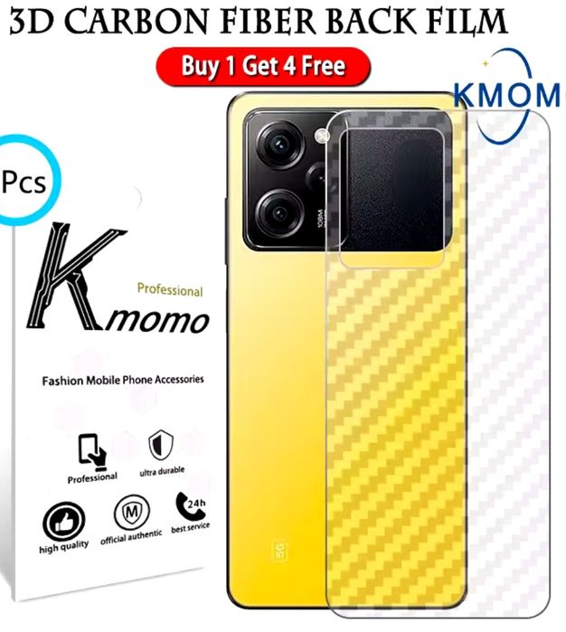 Poco x6 pro Захисга плівка на задню кришку карбон