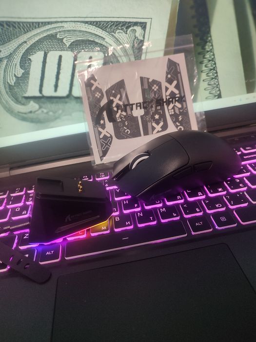 ‼️Мишка Attack Shark x11 та r5ultra!Чорна на руках, замовляйте!