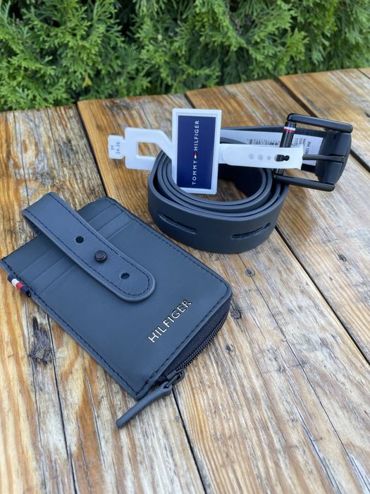 Новый ремень tommy hilfiger (Томми belt+wallet set 2in1) с америки M,L