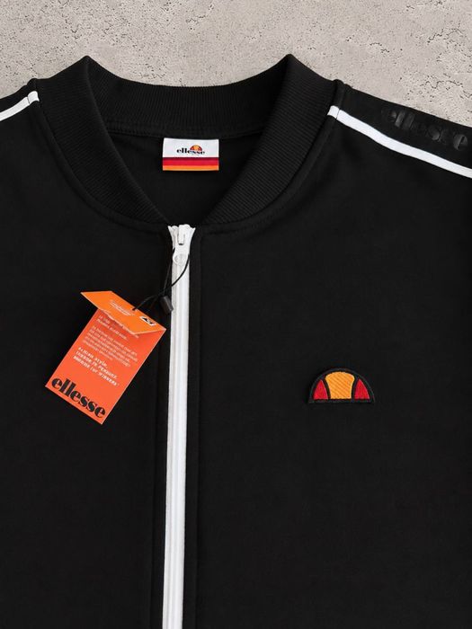 Мужской спортивный костюм элис Ellesse черный/молочный  [S,M,L,XL,XXL] + носки в подарок!