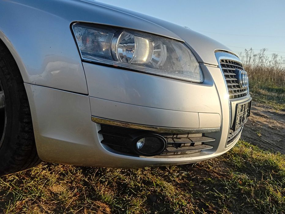 Audi A6 C6 zderak przod srebrny LY7W kpl