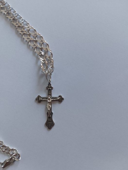 Ланцюжок ,цепочка ,хрестик срібло