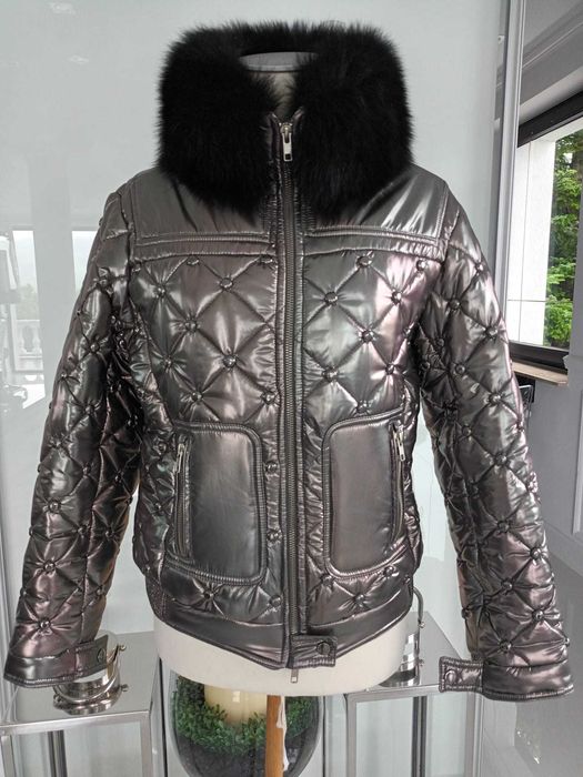 Philipp Plein kurtka zimowa futro