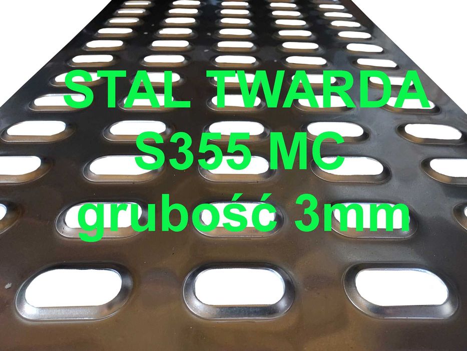 Blacha LOHR stal TWARDA 3mm 75x300cm PRODUCENT Certyfikat VDI 2700 Laweta Najazd Platforma Pomoc drogowa Autolaweta