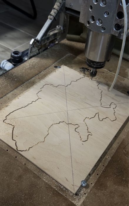 Мапа України. Дерев’яна заготовка для декору