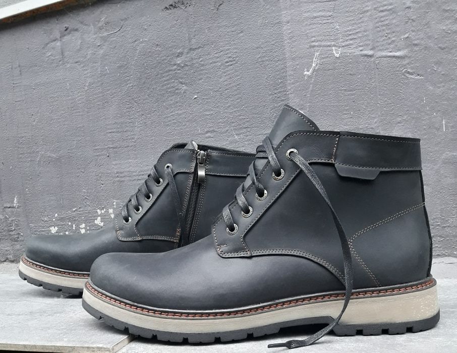 Чоловічі  чоботи зимові с натуральної шкіри