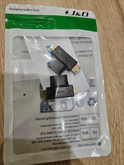 Uniwersalny adapter przejściówka HDMI MINI MICRO 2 SZTUKI