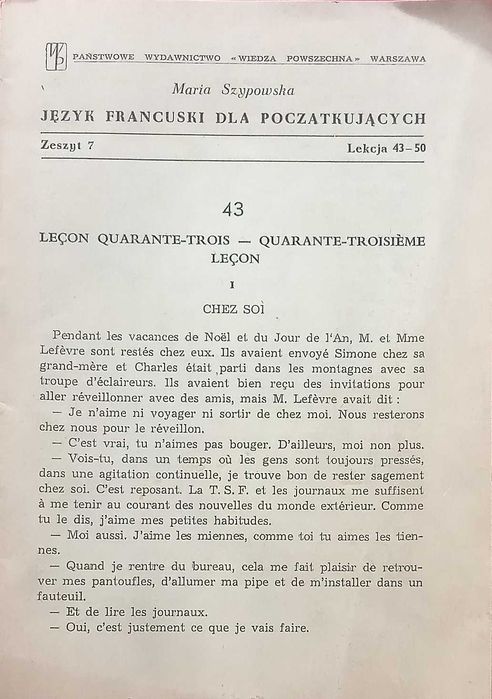 579 Język francuski dla początkujących