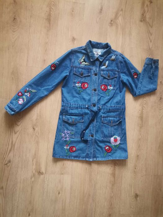 płaszcz jeansowy desigual rozmiar 42 - 38 nowy
