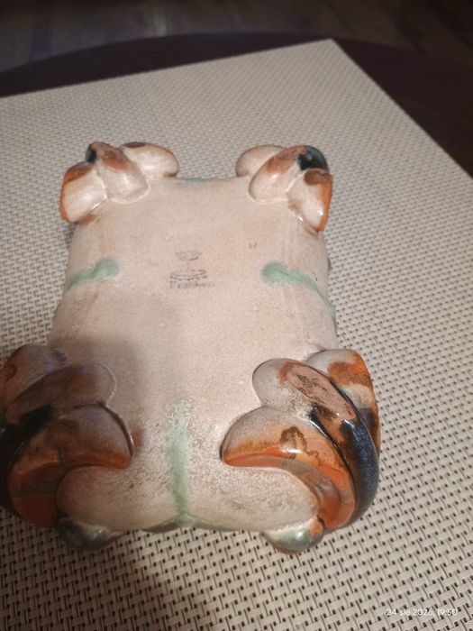 Stary ceramiczny pojemnik/ osłonka na doniczki - lata 70/80