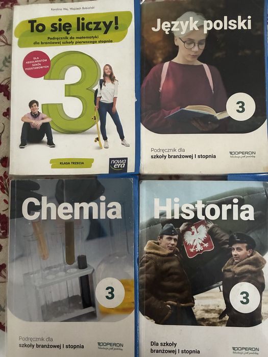 Podręczniki  szkoła branzowa klasa 3