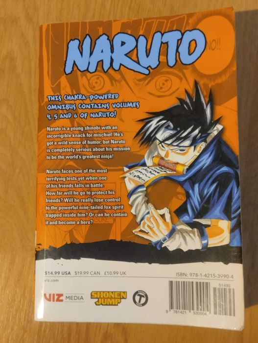 Naruto N.º 4, 5 e 6, Masashi Kishimoto - Livro em inglês