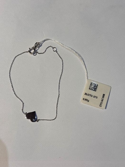 Bransoletka W Kruk białe złoto próba 375