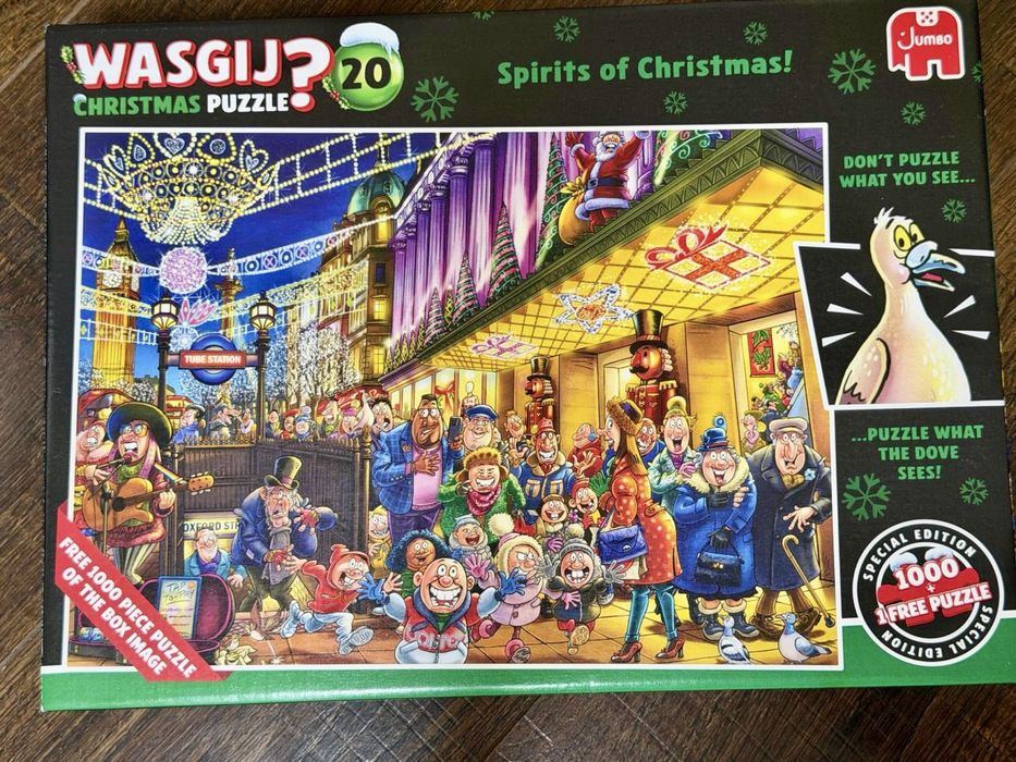 Пазл Jumbo Wasgij Christmas 20 Spirits of Christmas 2x1000 елементів