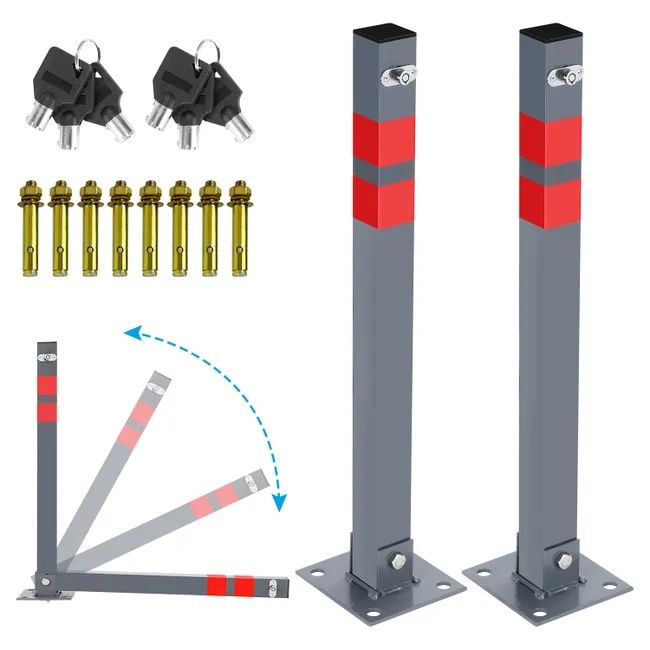 Barreiras de estacionamento rebatíveis novas