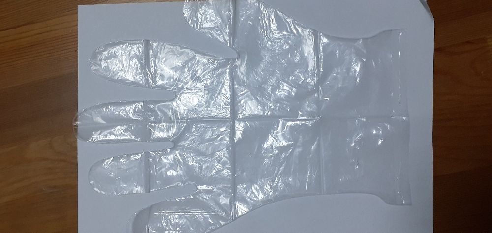 Luvas em polietileno saco 100