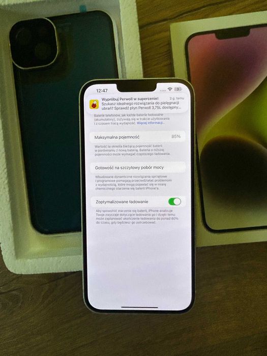 iPhone 14 Plus, Starlight, 128GB w bardzo dobrym stanie