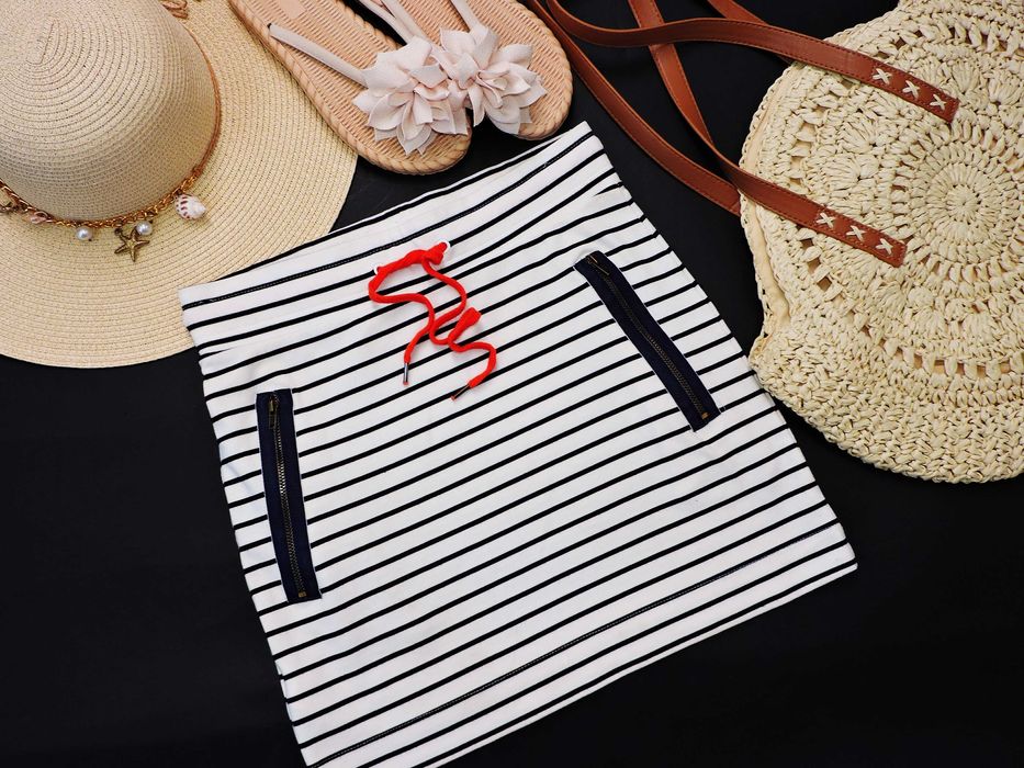 Mango spódniczka marynarski styl 36