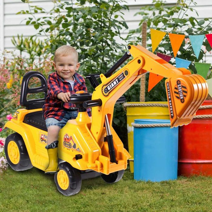 В наявності Дитячий Великий екскаватор з рухомим ковшем 3в1