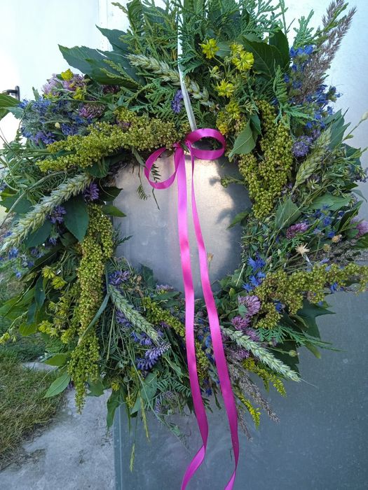 Wianek naturalny duży na drzwi 45cm