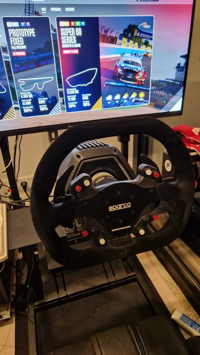 Thrustmaster T818 +F1OpenWheel+SparcoP310+Pedais+QuickRelease+Apoio