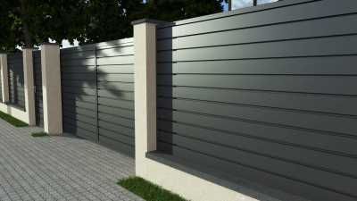 Паркан ранчо. Металева огорожа. Ворота.