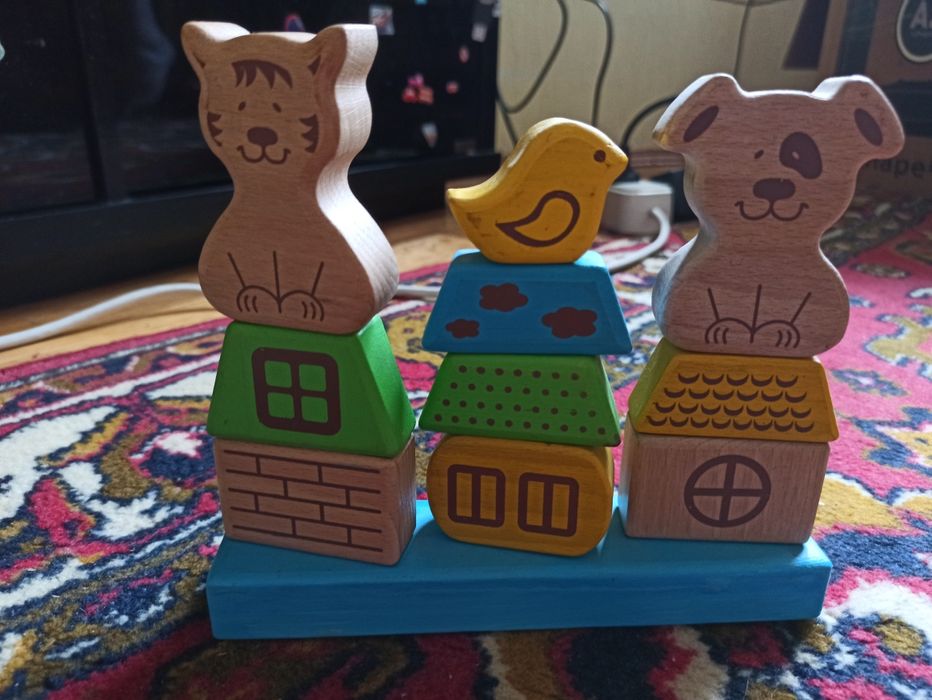 Игрушка деревянная пирамидка деревянные игрушки