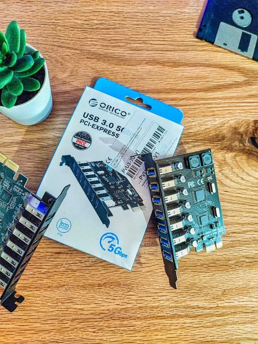 ORICO PCI-Express USB 3.0 Expansion Card – 7 Ports64284532424962120