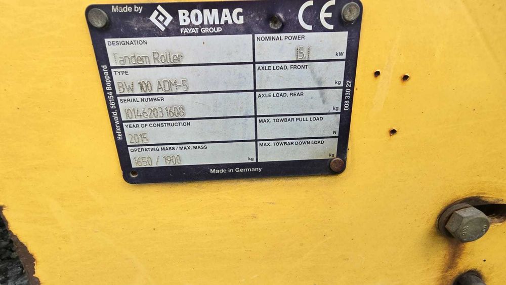 Walec Bomag BW 100 ADM-5 ( wacker Dynapac Weber Ammann Jcb)