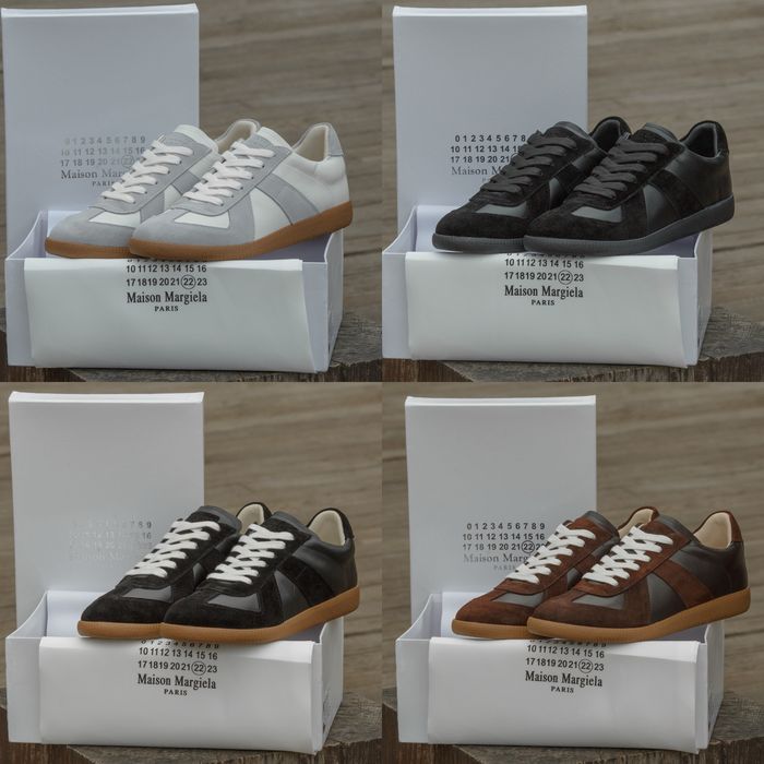 [39-45] Кросівки Maison Margiela Replica білі чорні сірі коричневі