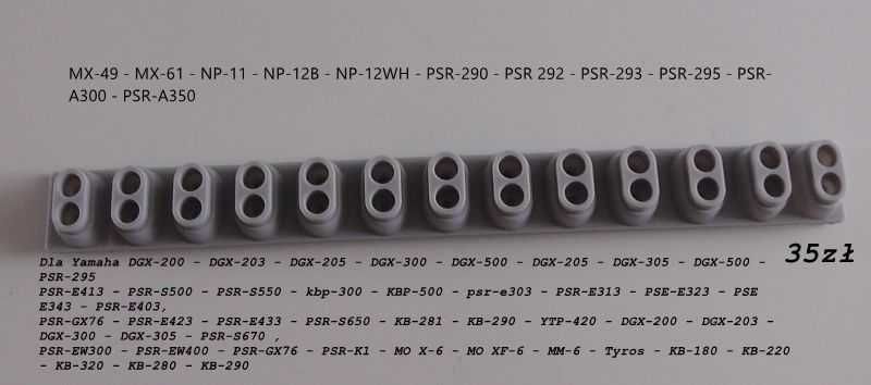 Gumki Kontaktowe do klawiszy YAMAHA PSR CS KB EW Tyros Genos