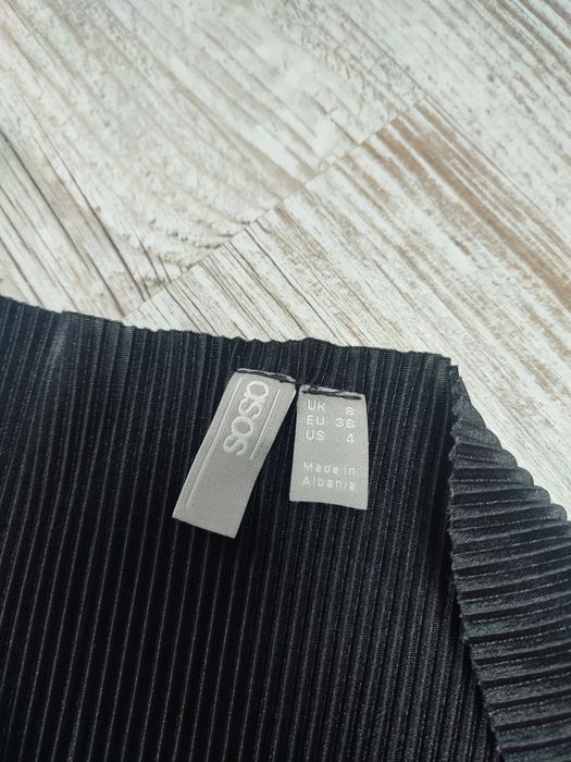 ASOS 36 S sukienka damska mała czarna wizytowa MIDI