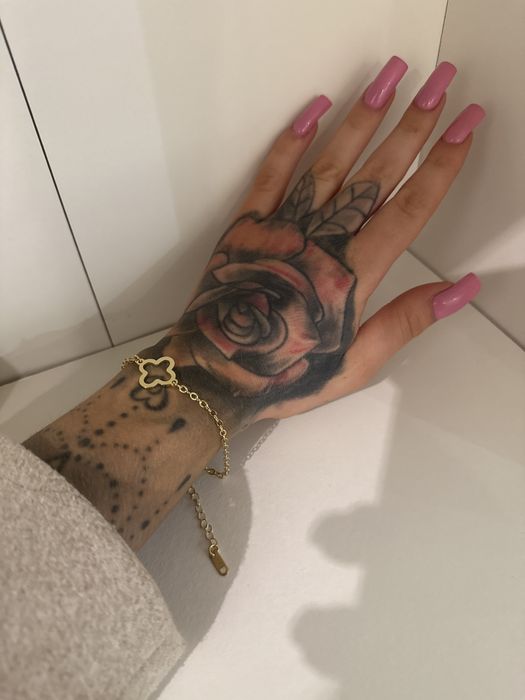 Bransoletka cartier stal chirurgiczna koniczynka