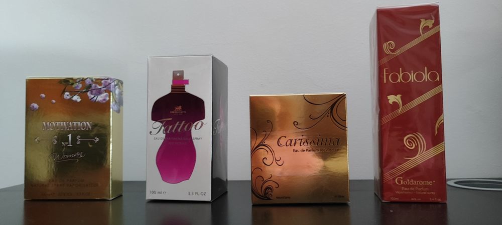 Quatro perfumes novos.